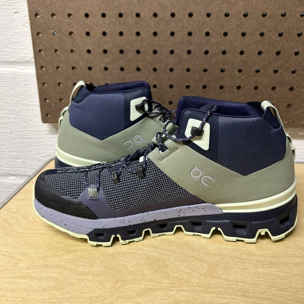 ON Cloudtrax Water Repellent Hiking Shoes Navy/Green Purple Women's ’s Size 9 - Picture 6 of 9